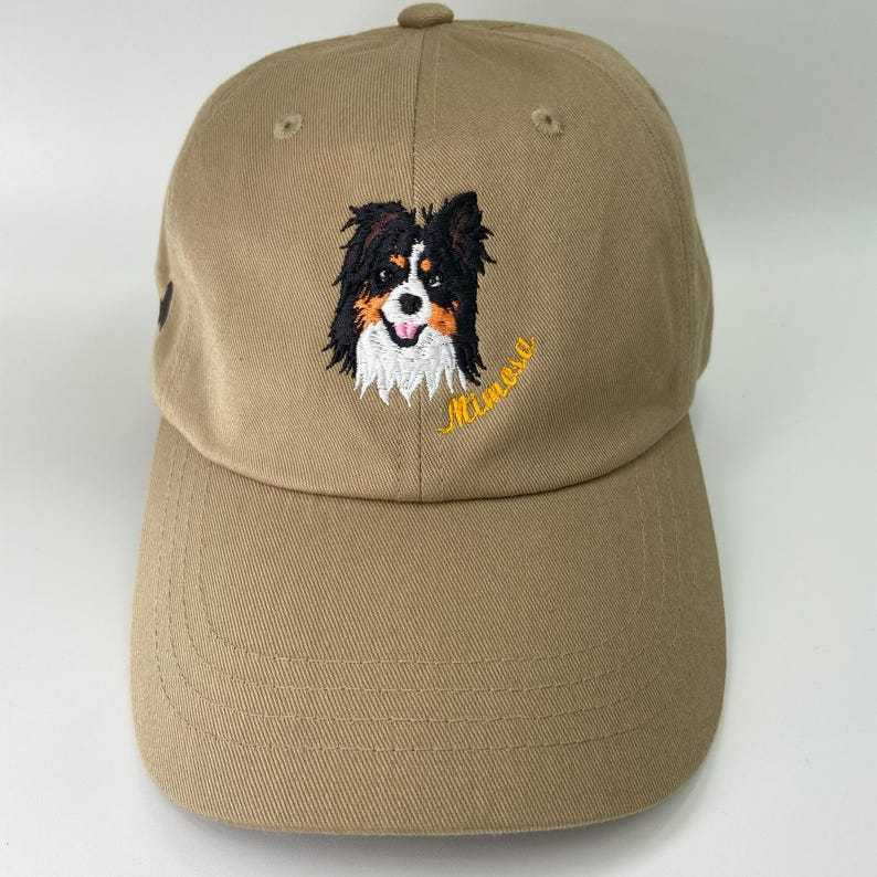Custom Pet Photo Portrait Embroidered Baseball Cap/Hat