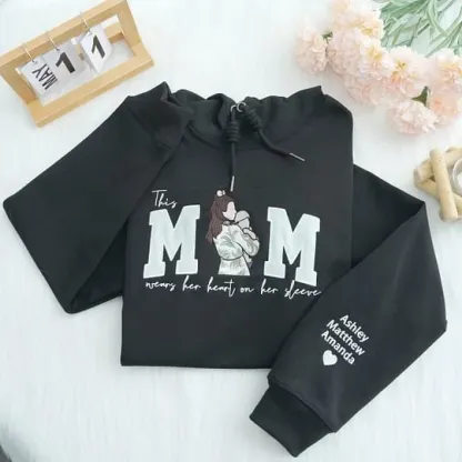 Customize Mom's Glitter Sweatshirt With Photo To Show Her Love