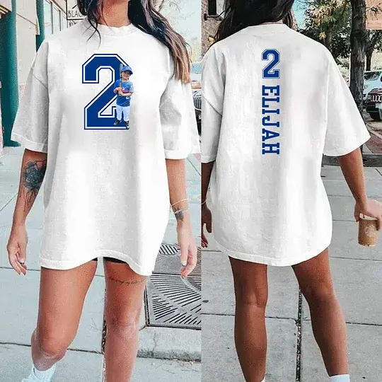 Custom Family Photo Sport T-Shirt - For Sport Lover