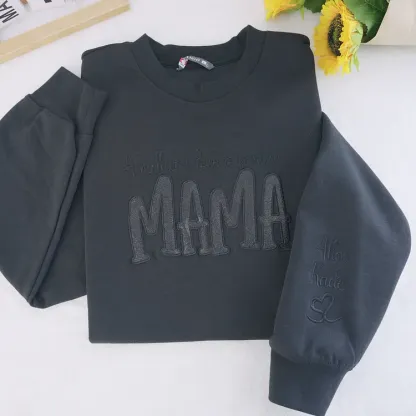 Mom's Glitter Embroidered T-Shirt And Sweatshirt, A Gift For Mom With A Warm Word!