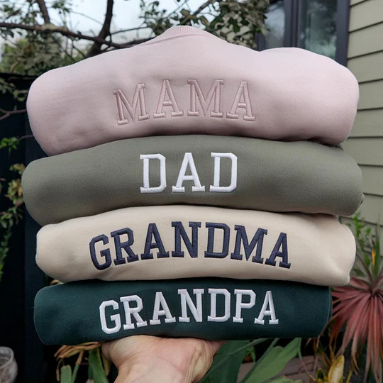 Personalized Mama Sweatshirt with Kid Names On Sleeve, Mother's Day Gift