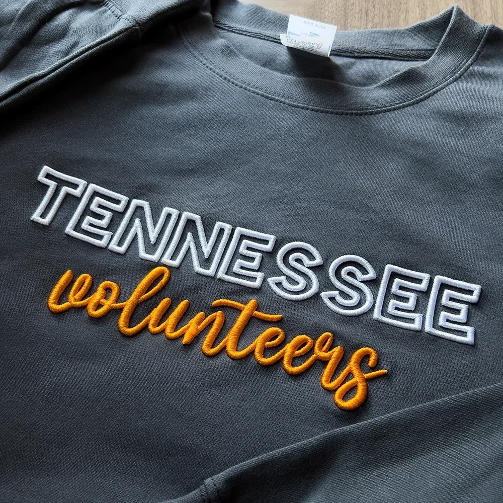 Custom 3D PUFF Embroidery Team Sweatshirt