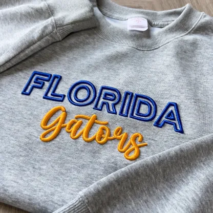Custom 3D PUFF Embroidery Team Sweatshirt