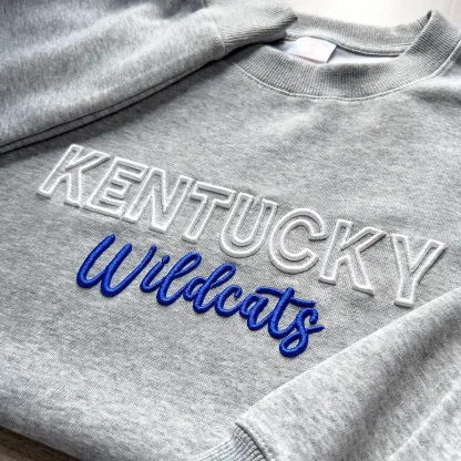 Custom 3D PUFF Embroidery Team Sweatshirt