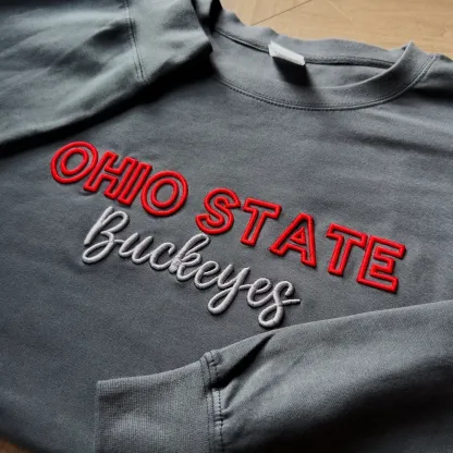 Custom 3D PUFF Embroidery Team Sweatshirt