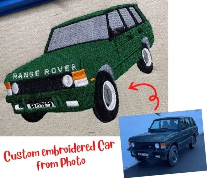 Custom Embroidered Car Hoodie, Car Sweatshirt