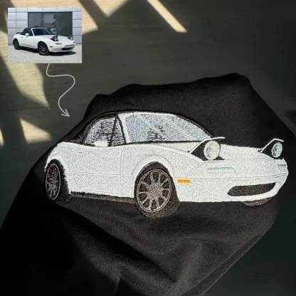 Custom Car Embroidered Sweatshirt Personalize With Your Multiple Favorite Rides