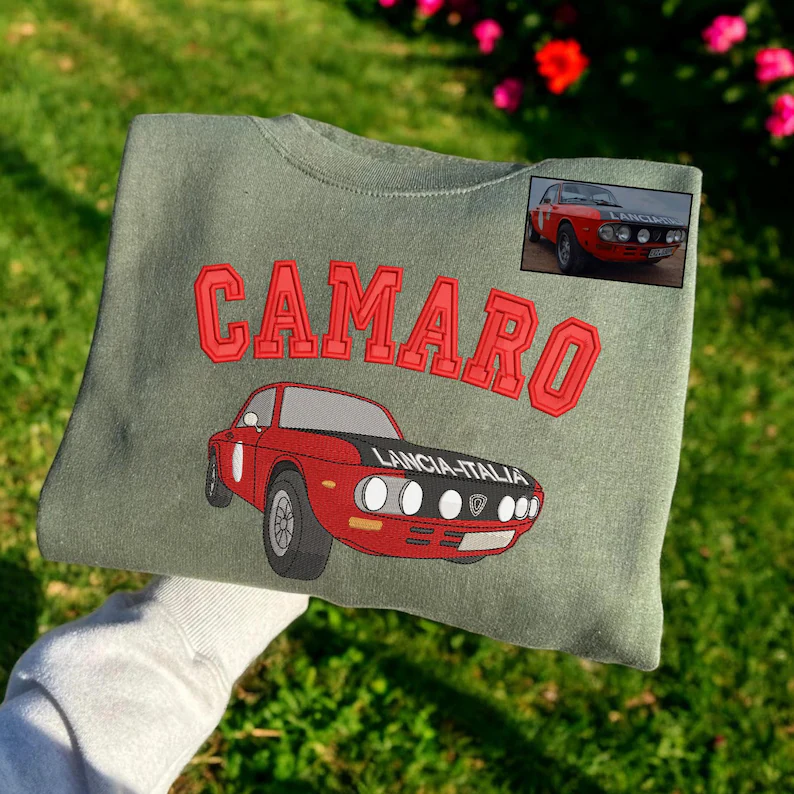 Custom Embroidered Car Sweatshirt, Hoodie, Dad Gift, Gift For Him