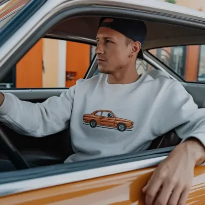 Custom Car Embroidered Hoodie Car Photo Embroidered Sweatshirt For DAD Anniversary Gifts