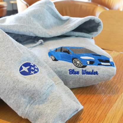 Custom Full-Zip Hoodie Car Using Car Photo-Custom Dad Birthday Full-Zip Hoodie From Daughter