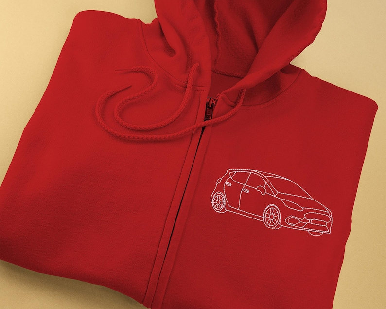 Custom Full-Zip Hoodie Car Using Car Photo-Custom Dad Birthday Full-Zip Hoodie From Daughter