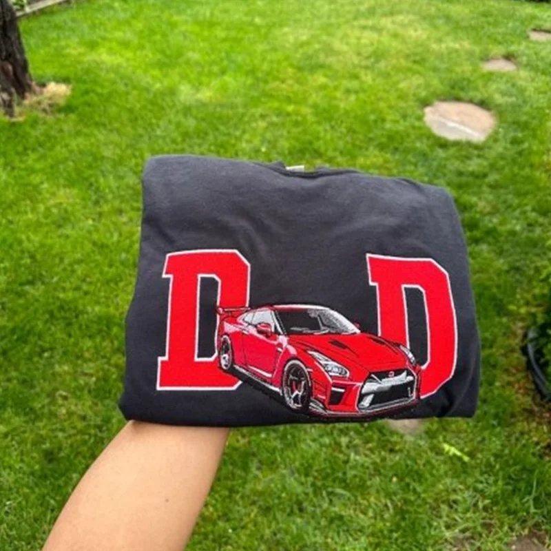 Custom Embroidered Car Photo Dad Shirt ,Fathers Day Shirt, Car Enthusiast Gift