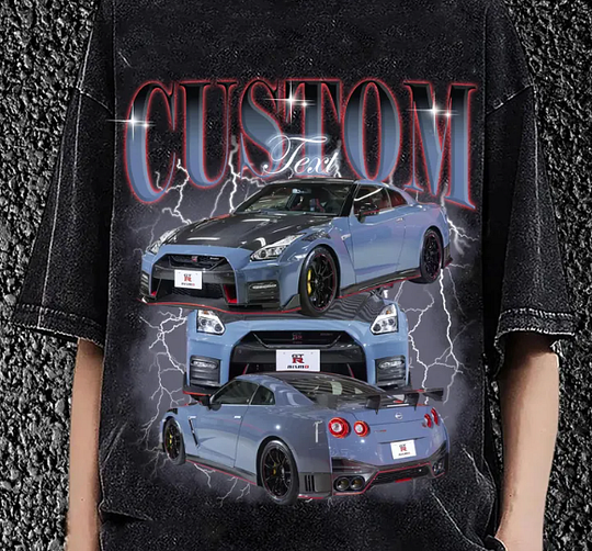 Custom Car Retro Vintage Bootleg Shirt, Custom Car Photo Shirt For Him