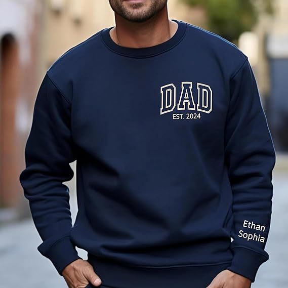 Dad's Pride-Custom Dad Shirt with Kids Names On Sleeve