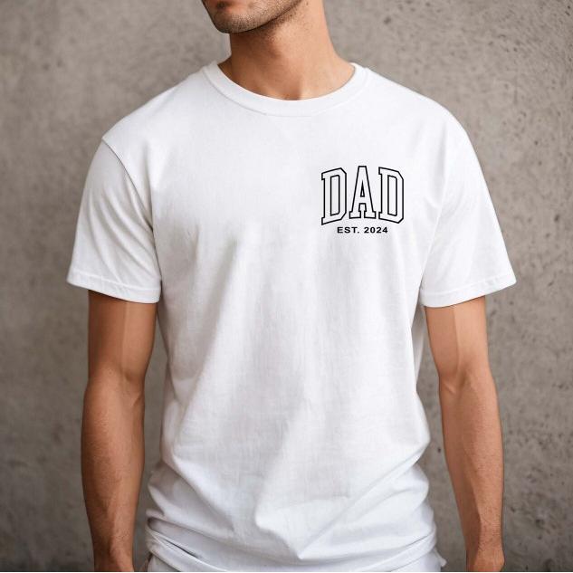 Dad's Pride-Custom Dad Shirt with Kids Names On Sleeve