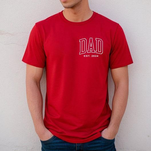 Dad's Pride-Custom Dad Shirt with Kids Names On Sleeve