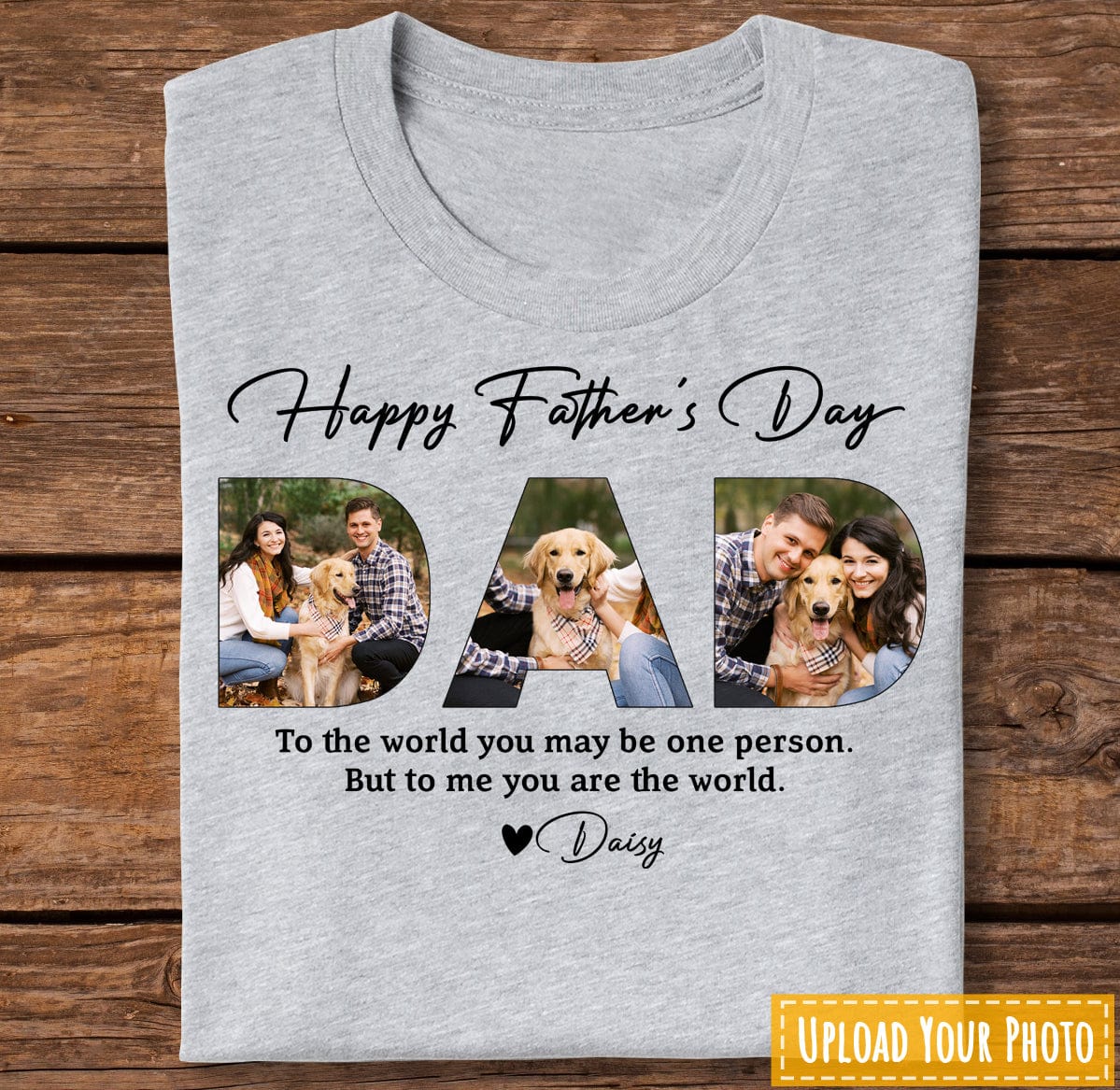 Custom Upload Photo Sweatshirts Father's Day Gifts, Family Shirts