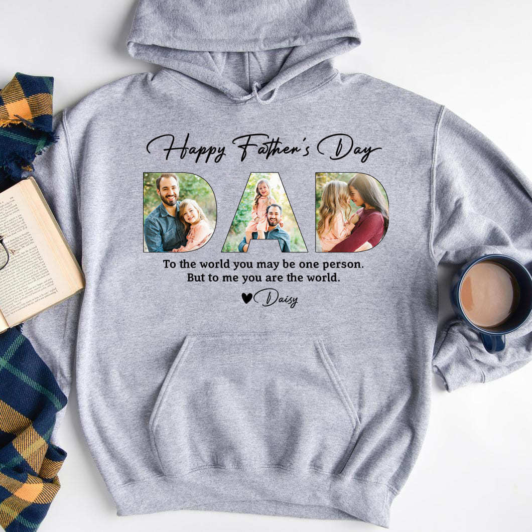 Custom Upload Photo Sweatshirts Father's Day Gifts, Family Shirts