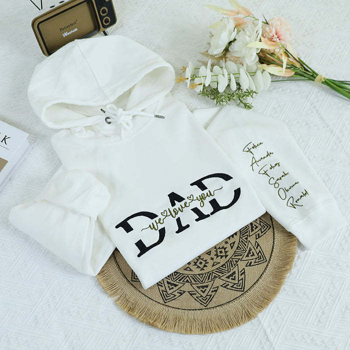 Dad We Love You Hoodie Personalized, Father T-Shirt Gift, Cool Dad Sweatshirt