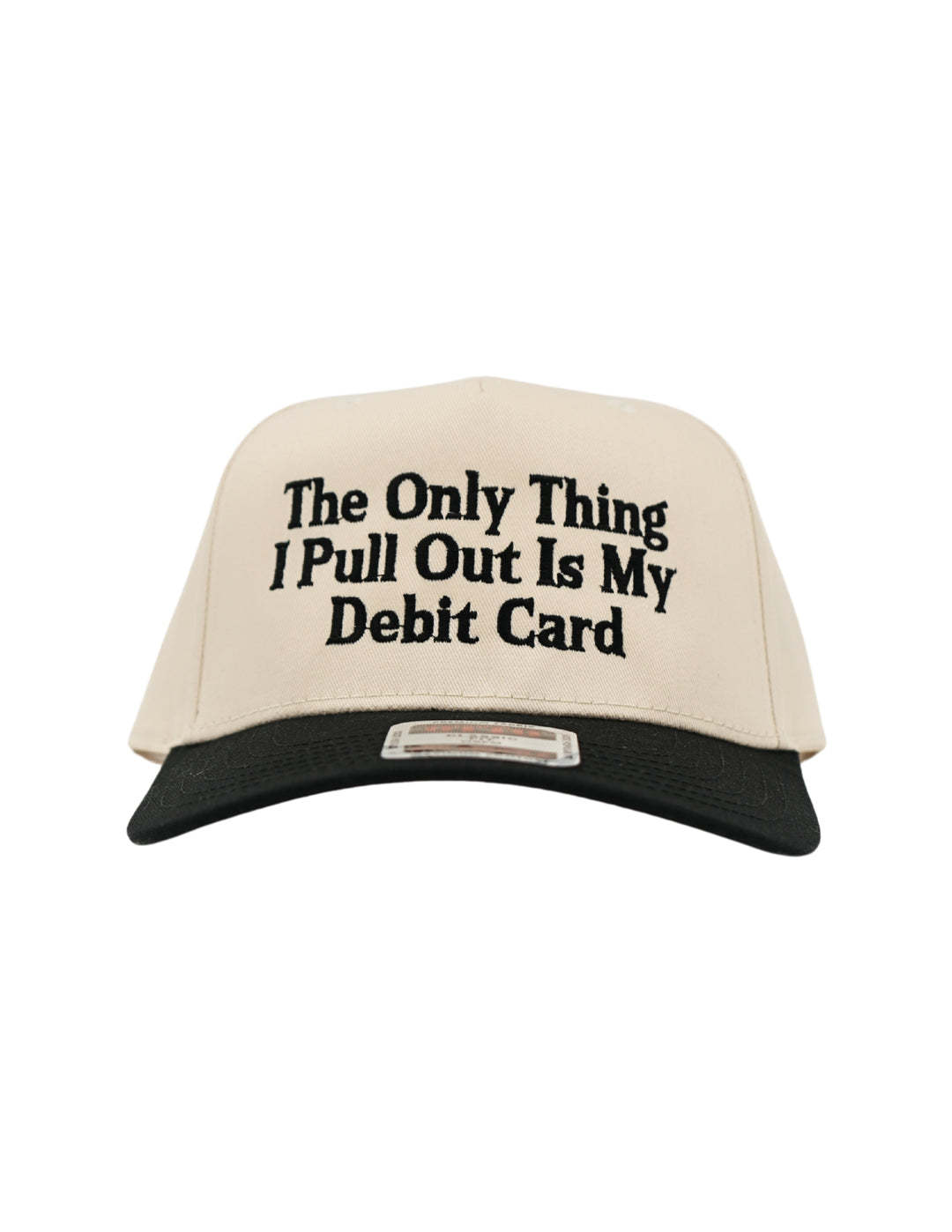 The Only Thing I Pull Out Is My Debit Card Embroidered Hat, Husbands Tab Funny Wife Credit Card