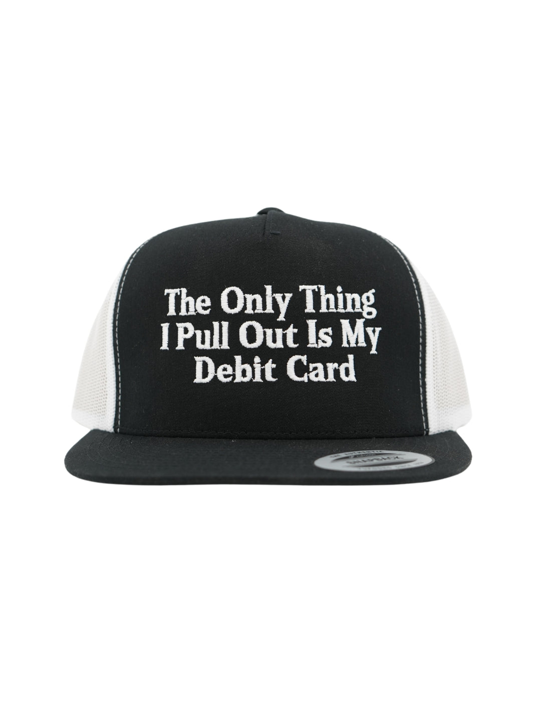 The Only Thing I Pull Out Is My Debit Card Embroidered Hat, Husbands Tab Funny Wife Credit Card