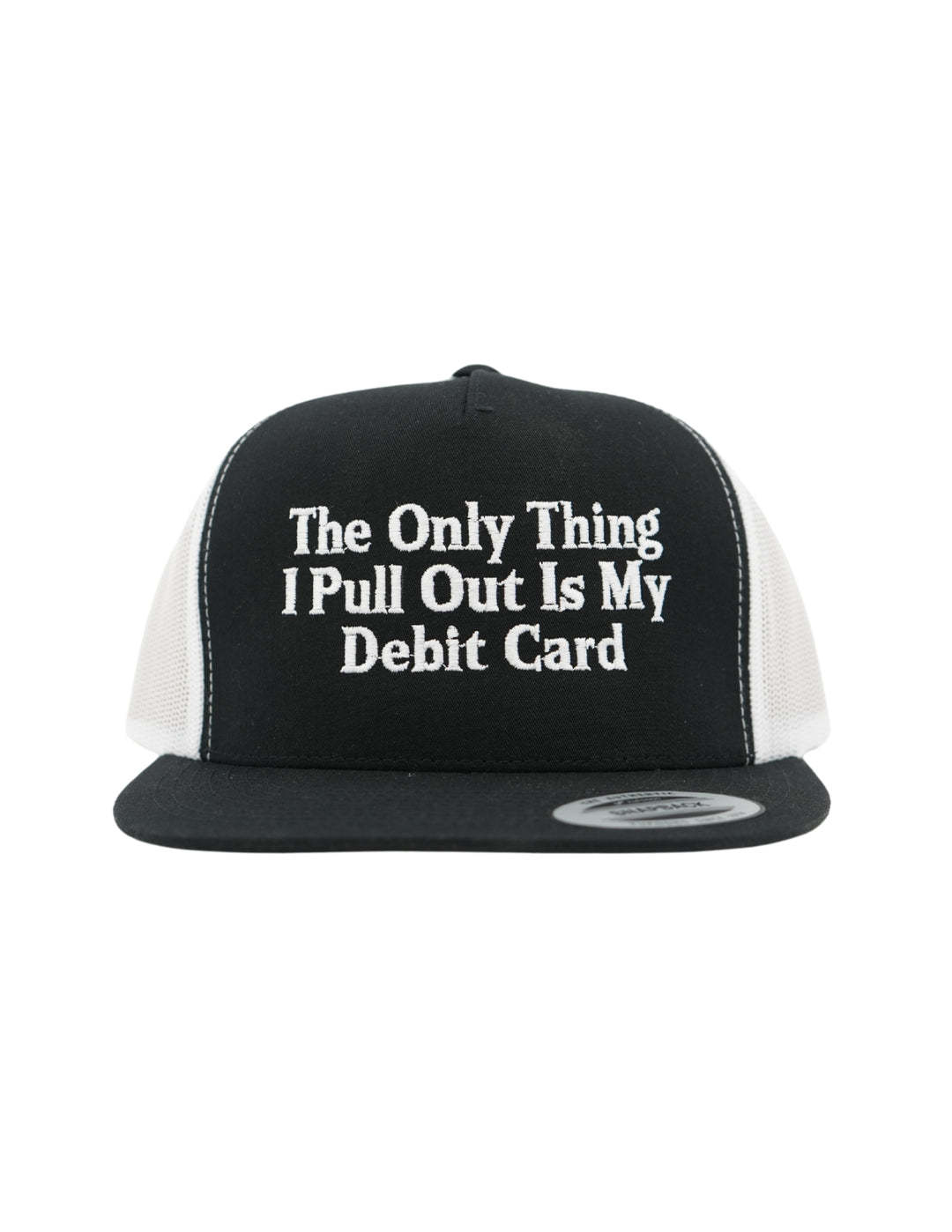 The Only Thing I Pull Out Is My Debit Card Embroidered Hat, Husbands Tab Funny Wife Credit Card