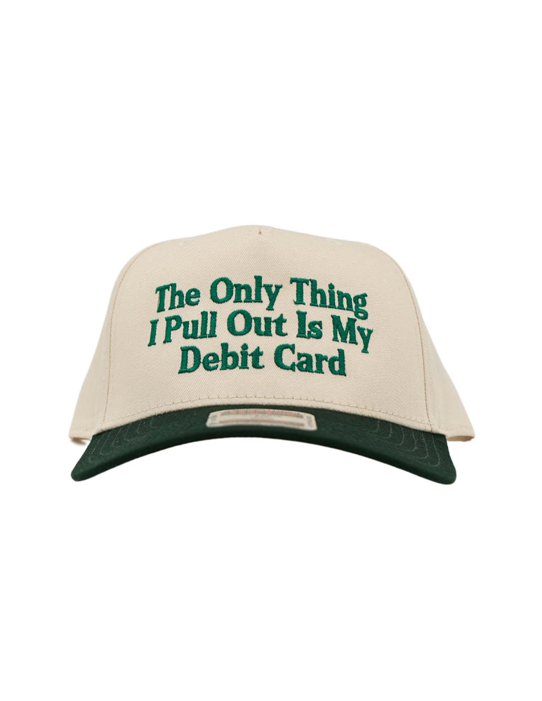 The Only Thing I Pull Out Is My Debit Card Embroidered Hat, Husbands Tab Funny Wife Credit Card