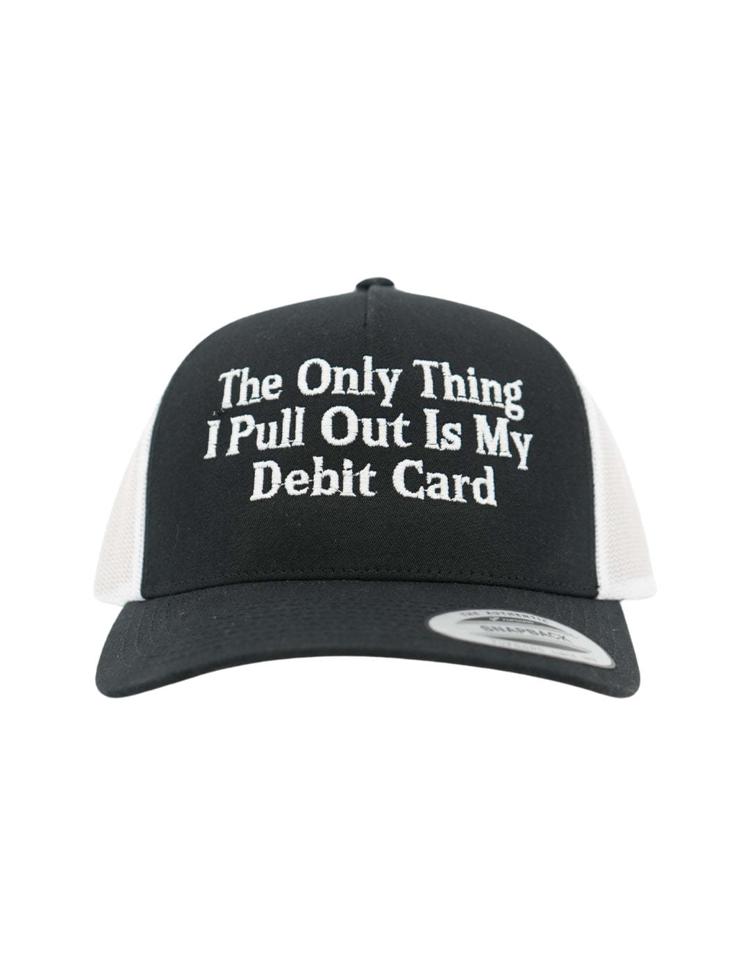 The Only Thing I Pull Out Is My Debit Card Embroidered Hat, Husbands Tab Funny Wife Credit Card