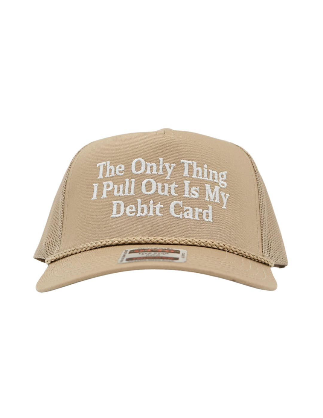 The Only Thing I Pull Out Is My Debit Card Embroidered Hat, Husbands Tab Funny Wife Credit Card