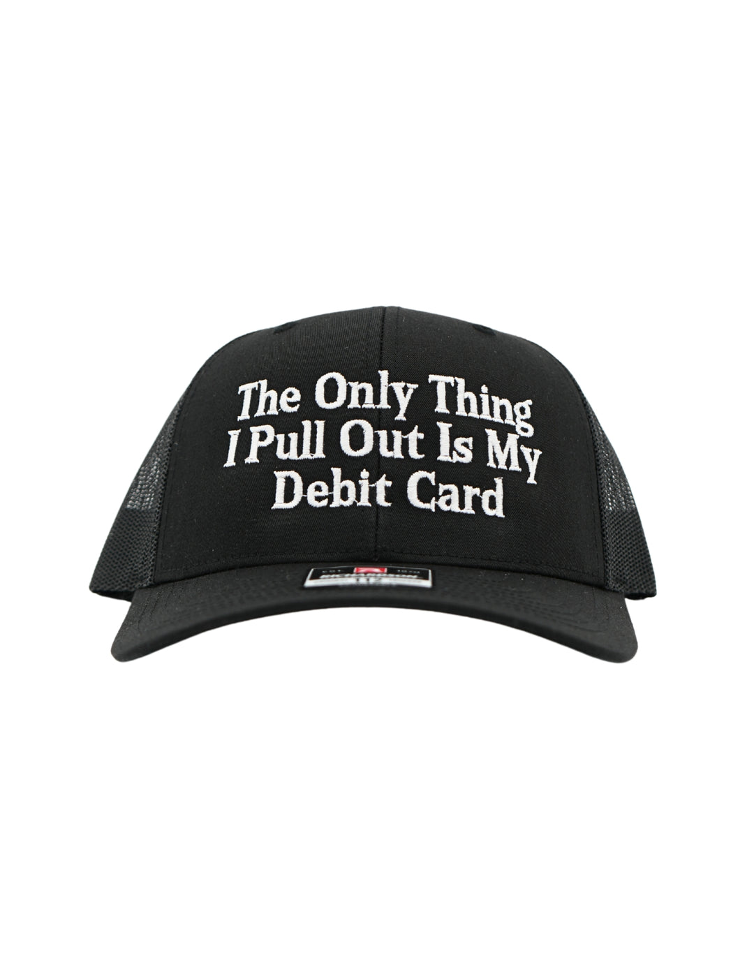 The Only Thing I Pull Out Is My Debit Card Embroidered Hat, Husbands Tab Funny Wife Credit Card