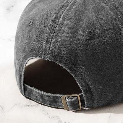 Custom Dad With Kids Names - Personalized Embroidered Distressed Hat