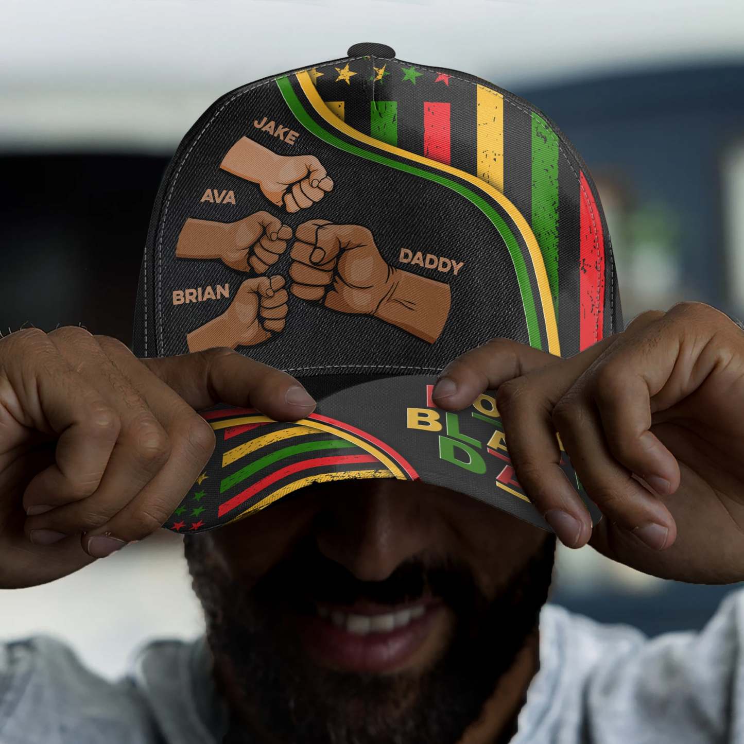 Father's Day African Dad Dope Black Dad - Personalized Classic Cap