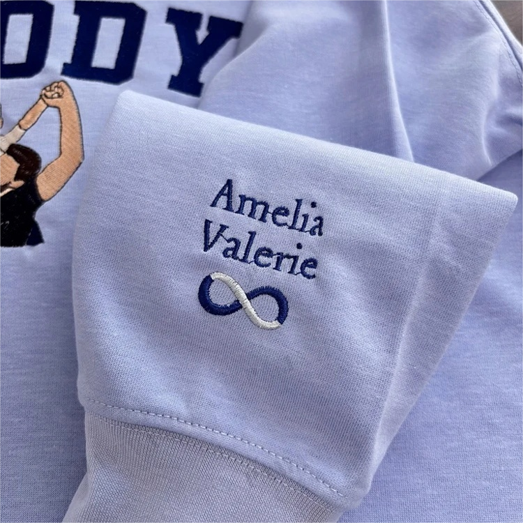 Personalized Dad Mama Shirt, Family Name Photo Shirt, Est. Year Sweater