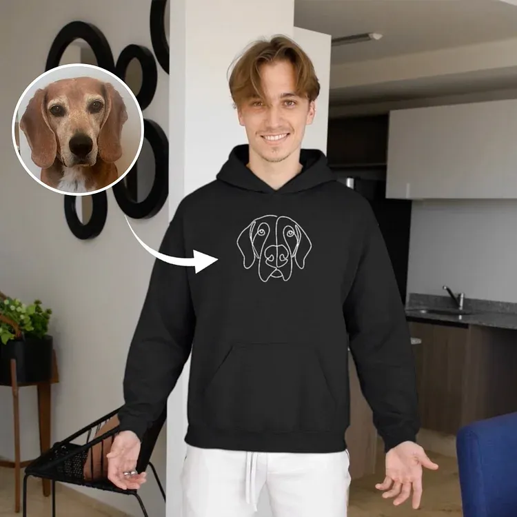 Custom Embroidered Pet Hoodies Best Gifts For Pet Lovers