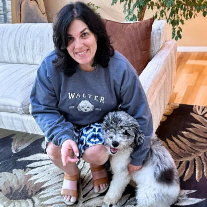 Custom Pet Embroidery Hoodie, Sweatshirt With Your Pet's Portrait Photo, Unique Gift For Pet Lovers