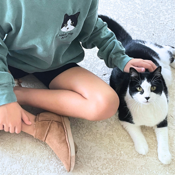 Custom Pet Embroidery Hoodie, Sweatshirt With Your Pet's Portrait Photo, Unique Gift For Pet Lovers