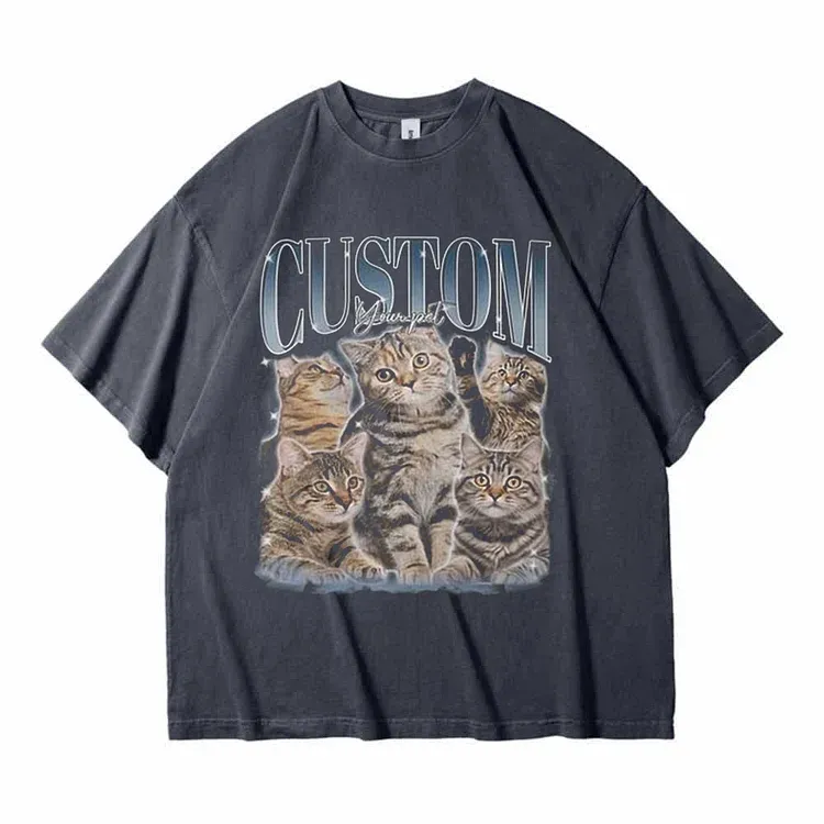 Custom Printing Vintage Hip Hop Vintage Pet T-shirt