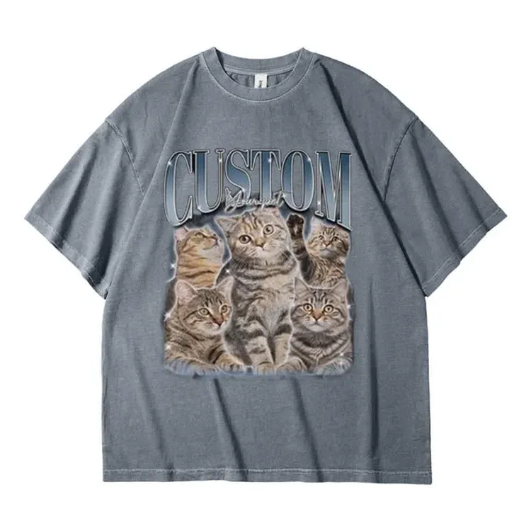 Custom Printing Vintage Hip Hop Vintage Pet T-shirt