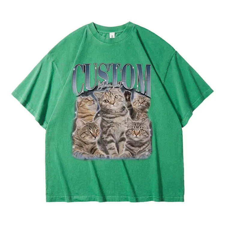 Custom Printing Vintage Hip Hop Vintage Pet T-shirt
