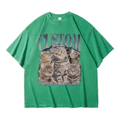 Custom Printing Vintage Hip Hop Vintage Pet T-shirt