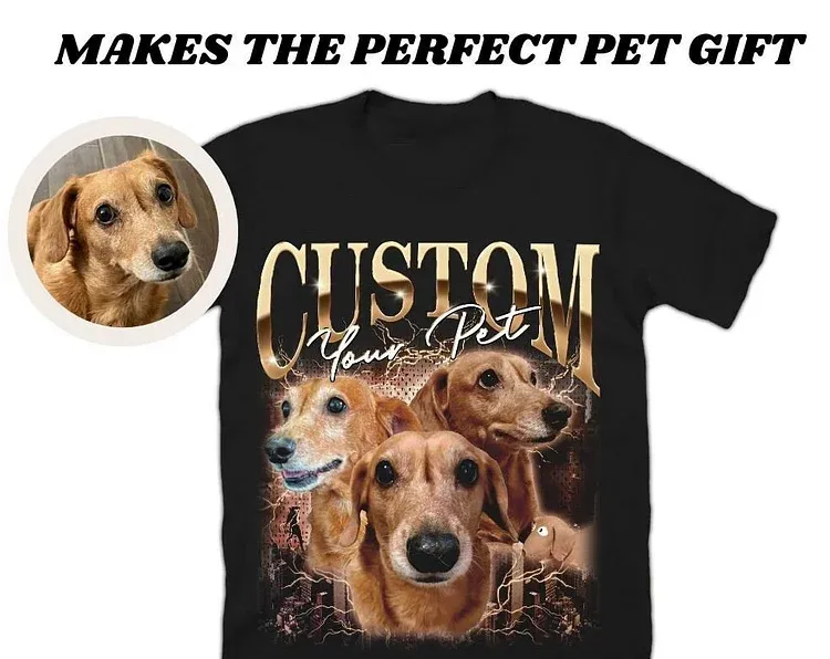 Custom Printing Vintage Hip Hop Vintage Pet T-shirt