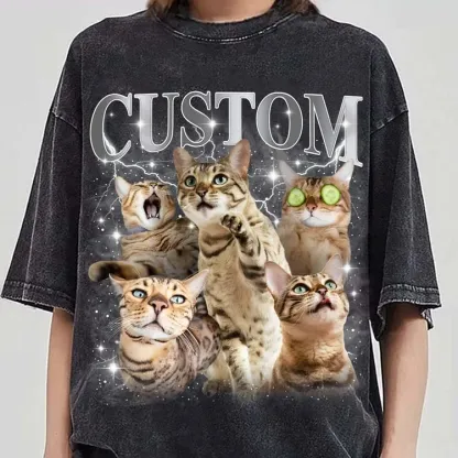 Custom Pet Shirt, Retro Graphic 90s Shirt Bootleg Rap Tee