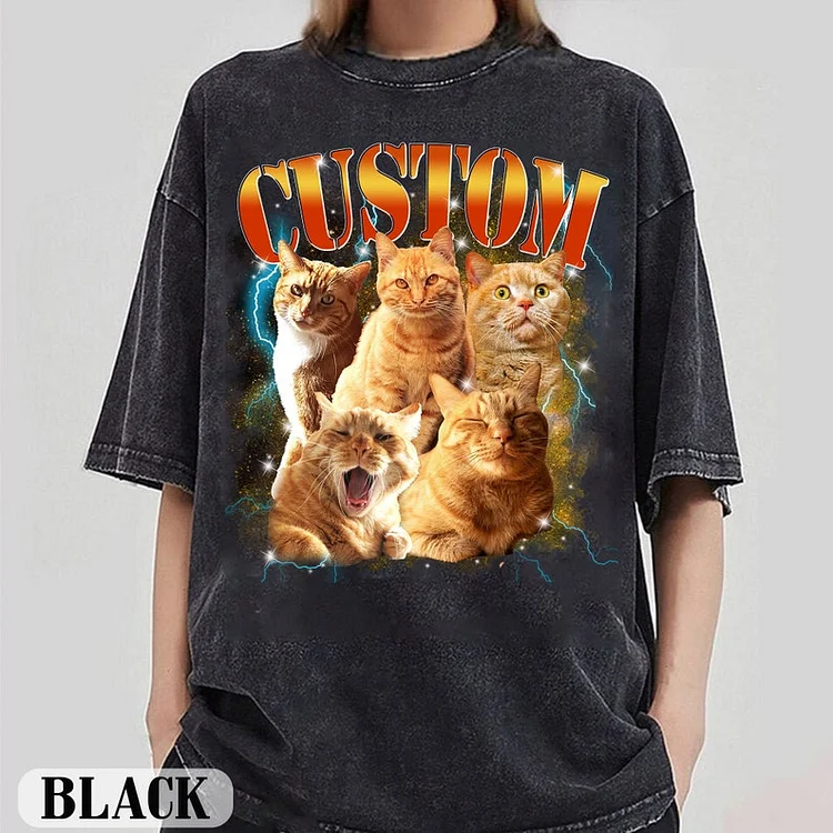 Custom Vintage Pet Shirt Pet Photo and Name T-shirt Sweatshirt Hoodie
