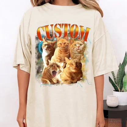 Custom Vintage Pet Shirt Pet Photo and Name T-shirt Sweatshirt Hoodie