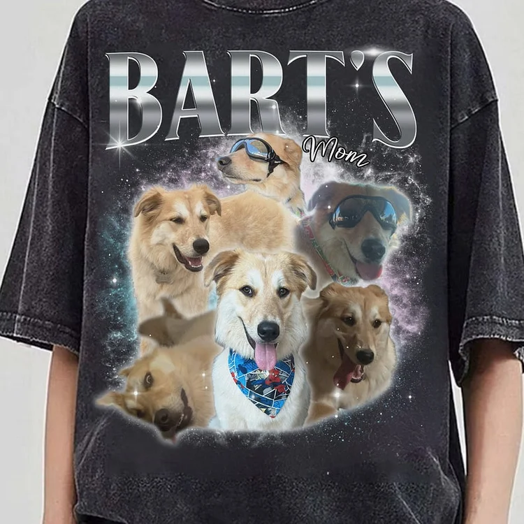 Pet Custom Vintage Washed Shirt Personalize Bootleg Retro 90's T-shirt