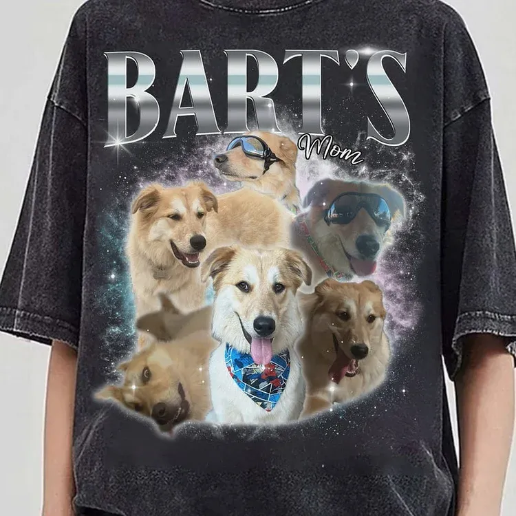 Pet Custom Vintage Washed Shirt Personalize Bootleg Retro 90's T-shirt