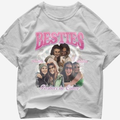 "BESTIE CRIME" Handcraft Tee
