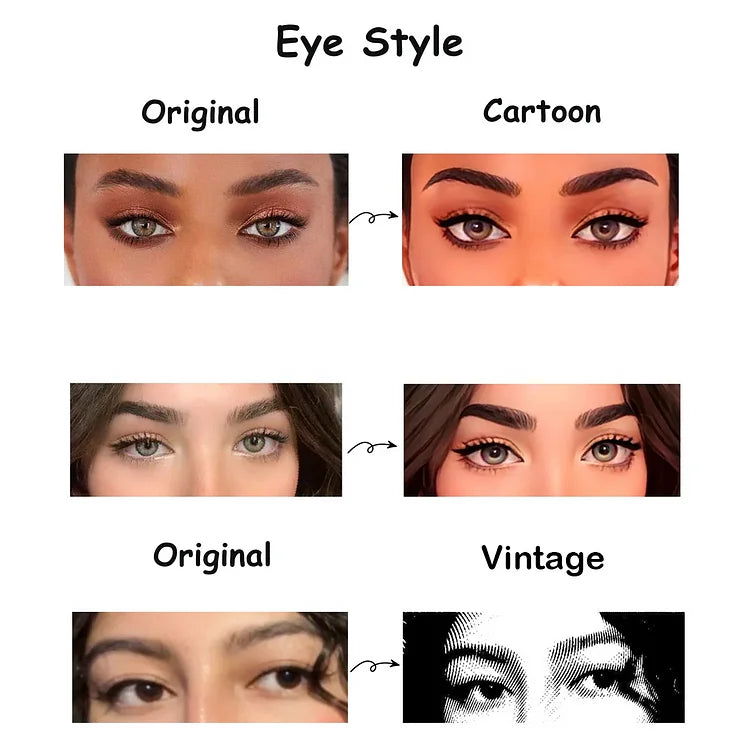 Valentine's Day Gift Unique Custom Eyes Photo Shirt, Anniversary Gift