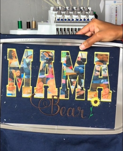 Custom MOM/MAMA/GRANDMA Image Embroidered Sweatshirt