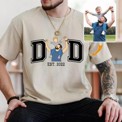 Custom Photo Shirt For Dad, Father's Day Tshirt